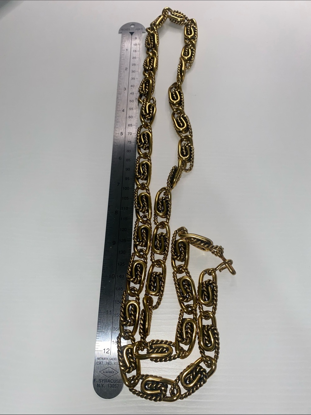 Gold-Tone Rope Link Chain Belt - Picture 2 of 3